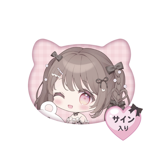 猫型缶バッジ（サイン入り）